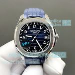 PP+ Factory Swiss Copy Patek Philippe Gain Weight Aquanaut 5168 Blue Dial 42mm Watch 